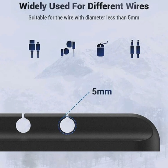 1 Pc Universal Desktop Data Cable Fixing Clip - Picture 3 of 5
